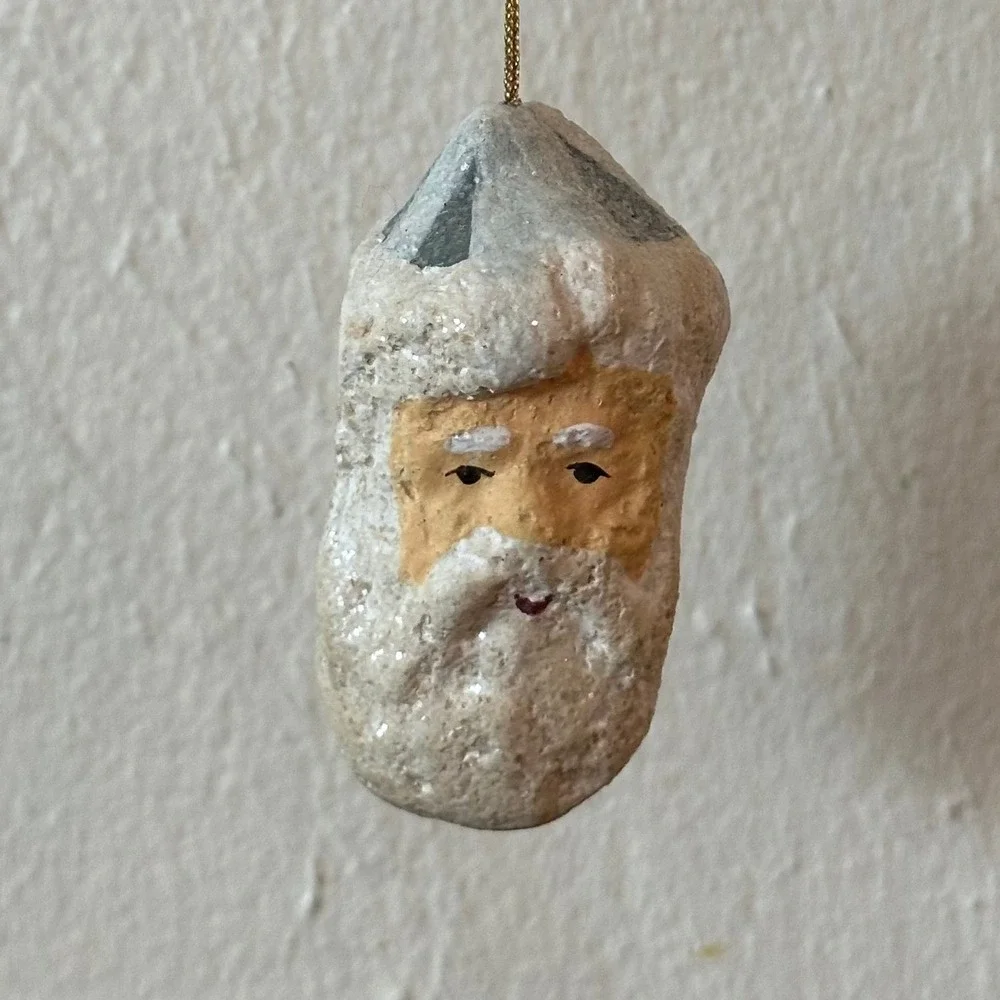Teena Flanner Santa Claus Christmas Ornament Rustic Folk Art 3''